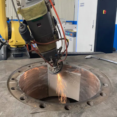 Shell processed by laser cladding Оболочка обработана лазерной наплавкой